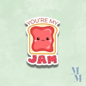 You&#39;re My Jam Vinyl Sticker | Waterproof Laptop Sticker