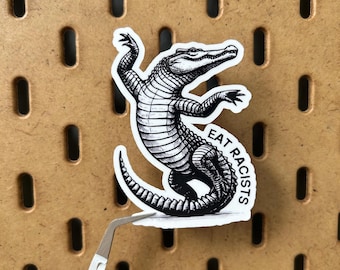 Eat Racists Vinyl Sticker | Political Protest Sticker