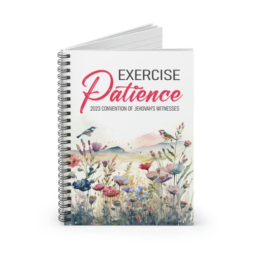 JW Exercise Patience Convention Spiral Notebook W/ Ruled Etsy Canada