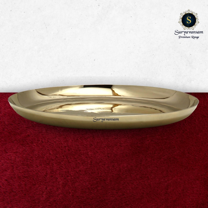 Kansa Thali Plate, Bhojan Thali, Bronze Nasta Plate, Small Plate for