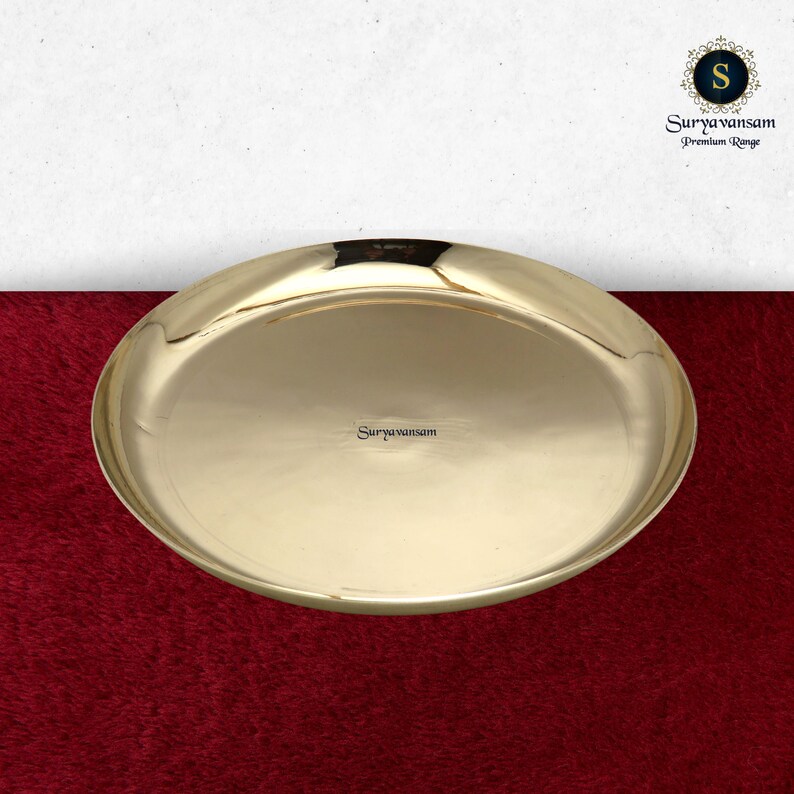 Kansa Thali Plate, Bhojan Thali, Bronze Nasta Plate, Small Plate for