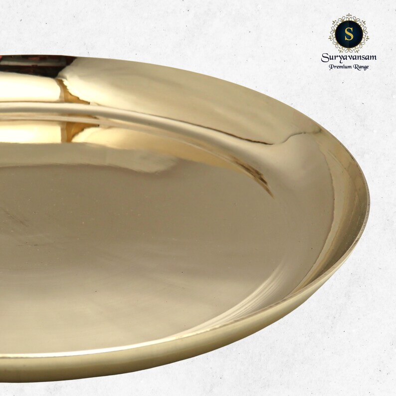 Kansa Thali Plate, Bhojan Thali, Bronze Nasta Plate, Small Plate for