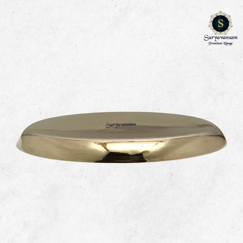 Kansa Thali Plate, Bhojan Thali, Bronze Nasta Plate, Small Plate for