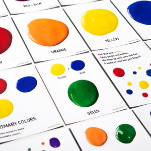 Teoria del colore per bambini, Montessori Homeschool, Colors Wall Art, Educational, Learn Colors, Classroom Decor