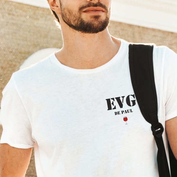 T-shirt personnalisé EVG, enterrement vie de garçon