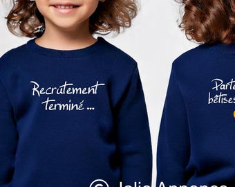 Tröja som tillkännager en andra graviditet, barntröja som tillkännager ankomsten av en storasyster, barntröja som tillkännager ankomsten av en storebror, barntröja som tillkännager barnets ankomst