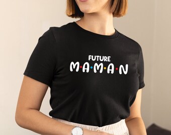 T-shirt för blivande mammor - graviditetsmeddelande - födelsemeddelande - mamma och pappa