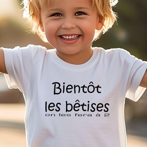 Personalized child's pregnancy announcement T-shirt, Child's future big sister T-shirt, Child's future big brother T-shirt, Baby announcement