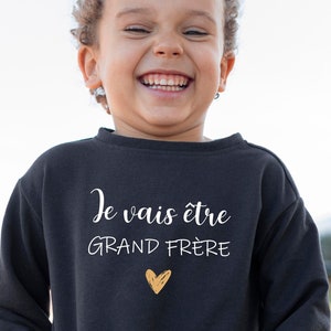 Children's sweatshirt, pregnancy announcement, I'm going to be a big brother. Children's T-shirt, Hooded sweatshirt. Baby announcement