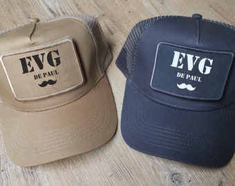 personalized EVG cap, bachelor party