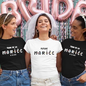 The bride's t-shirt, Bride's team, evjf TSHIRT, future bride, evjf t-shirt, bachelorette party, friends tshirt, team bride