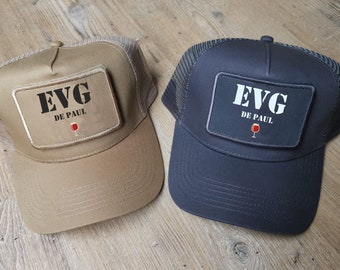 personalized EVG cap, bachelor party, wine logo