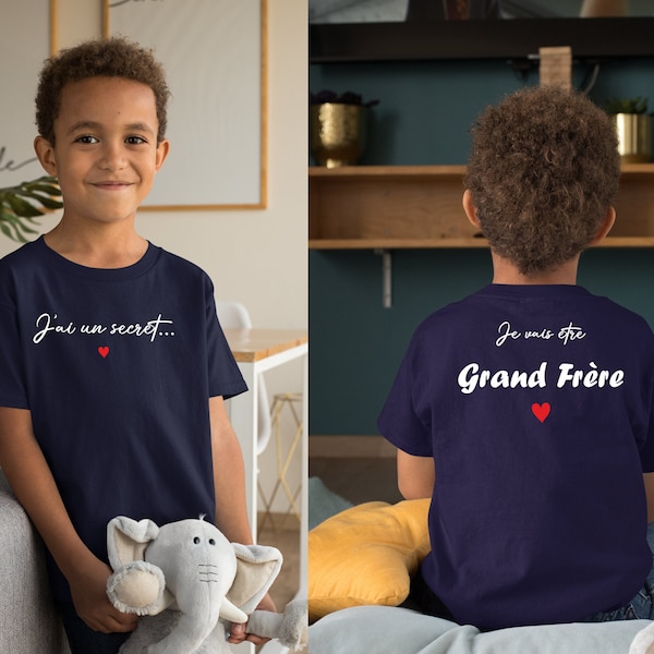 T-shirt futur grand frère, tshirt annonce grossesse, future grande sœur