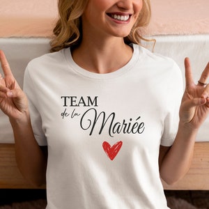 Personalized EVJF t-shirt team bride t-shirt team of the bride wedding t-shirt girlfriends wedding t-shirt