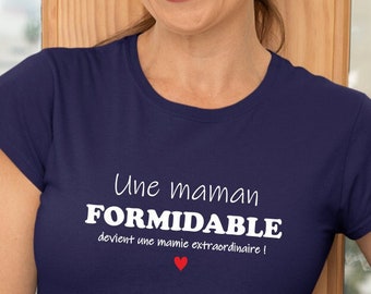 T-shirt future mamie, annonce grossesse, annonce naissance, mamie papi