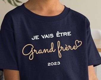 T-shirt personnalisé futur grand frère, tshirt annonce grossesse