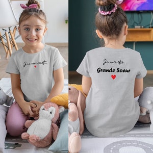 T-shirt future grande sœur, tshirt annonce grossesse, futur grand frère image 4