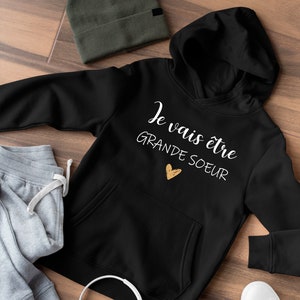 Sweat je vais être grande sœur, t-shirt annonce de grossesse image 4