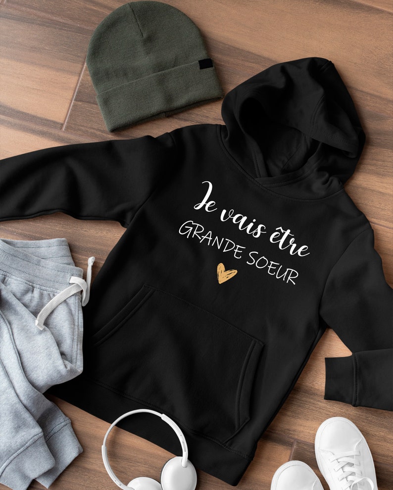 Sweat je vais être grande sœur, t-shirt annonce de grossesse image 4