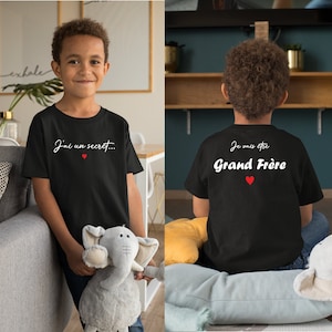 T-shirt futur grand frère, tshirt annonce grossesse, future grande sœur image 3