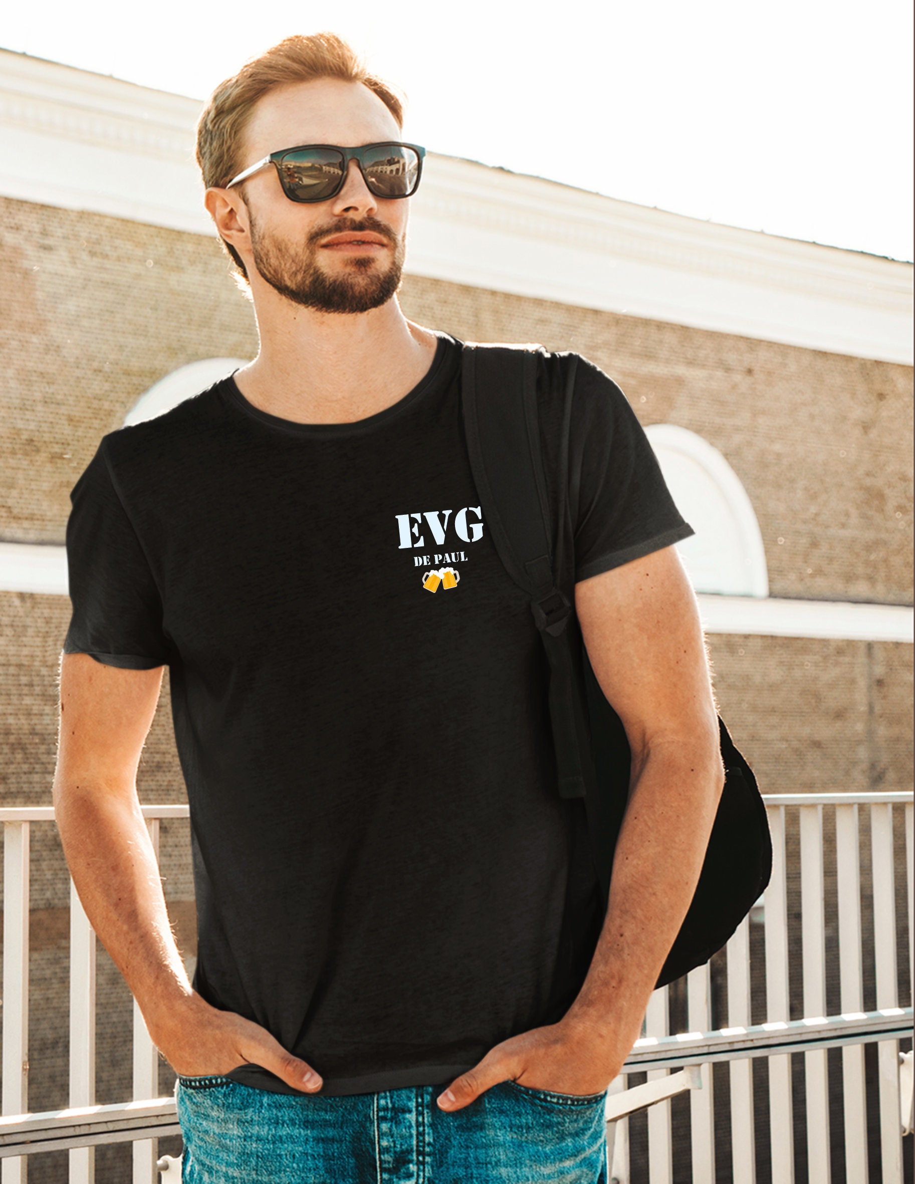 Discover T-Shirt Personnalisé EVG, Enterrement De Vie De Garçon T-Shirt