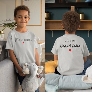 T-shirt futur grand frère, tshirt annonce grossesse, future grande sœur image 4