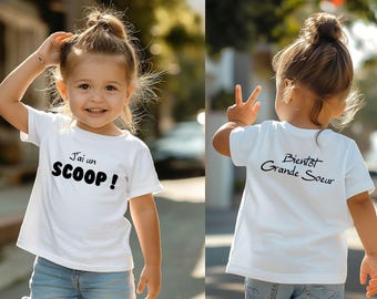 T-Shirt für die zukünftige große Schwester, Schwangerschaftsankündigung, Bald große Schwester, Kinder-T-Shirt für den zukünftigen großen Bruder, Cousin/Cousine, Babyankündigung