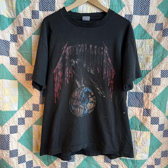 Vintage 1994 Metallica US Tour Eagle Tshirt Pushead 90s - Etsy Finland
