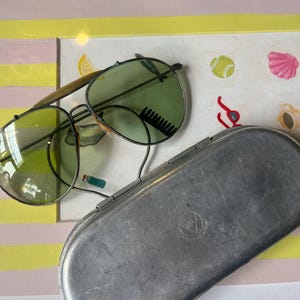 1940s Bausch & Lomb Vintage Aviator pilot sunglasses pre-Rayban ww2