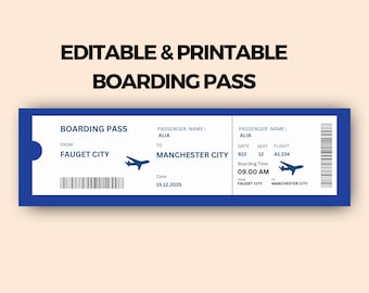 Fake Plane Ticket Template Plane Ticket Printable Template Plane