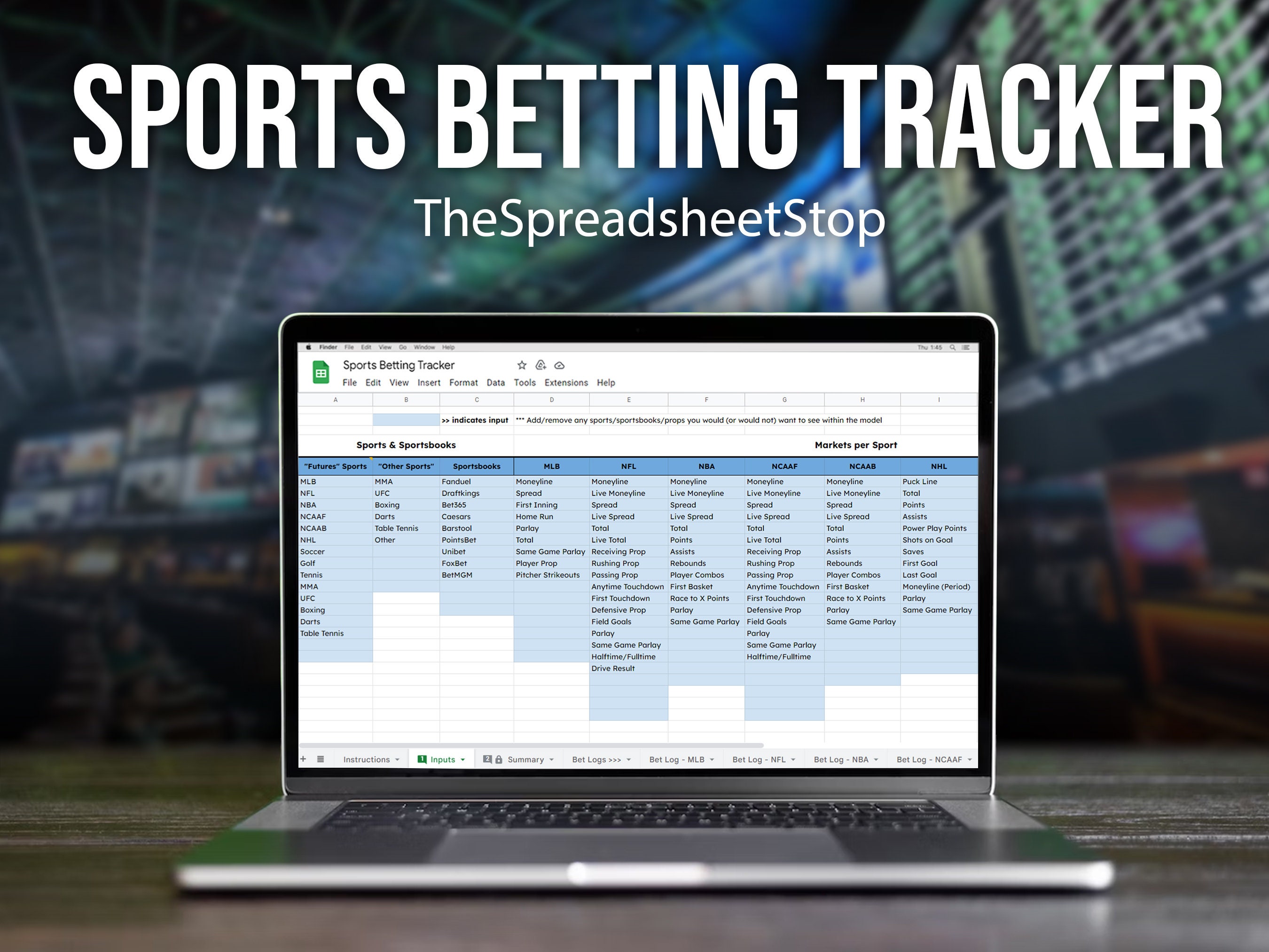 Sports Betting Spreadsheet Simple & Safe Way to Track Your Sports Bets