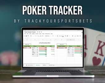 Poker Session Tracker Spreadsheet - Monitor you and your friends' Poker Performance over time!