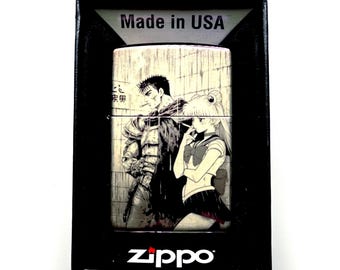 Anime Guts Zippo Lighter: Custom Engraved, Birthday Gift for Him Gift for Boyfriend