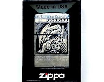 Anime Blue Eyes Zippo Lighter: Custom Engraved, Birthday Gift for Him Gift for Boyfriend