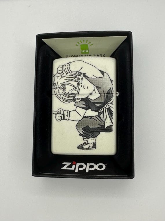 Anime DBZ Zippo Lighter: Custom Engraved, Glow in the Dark Gift