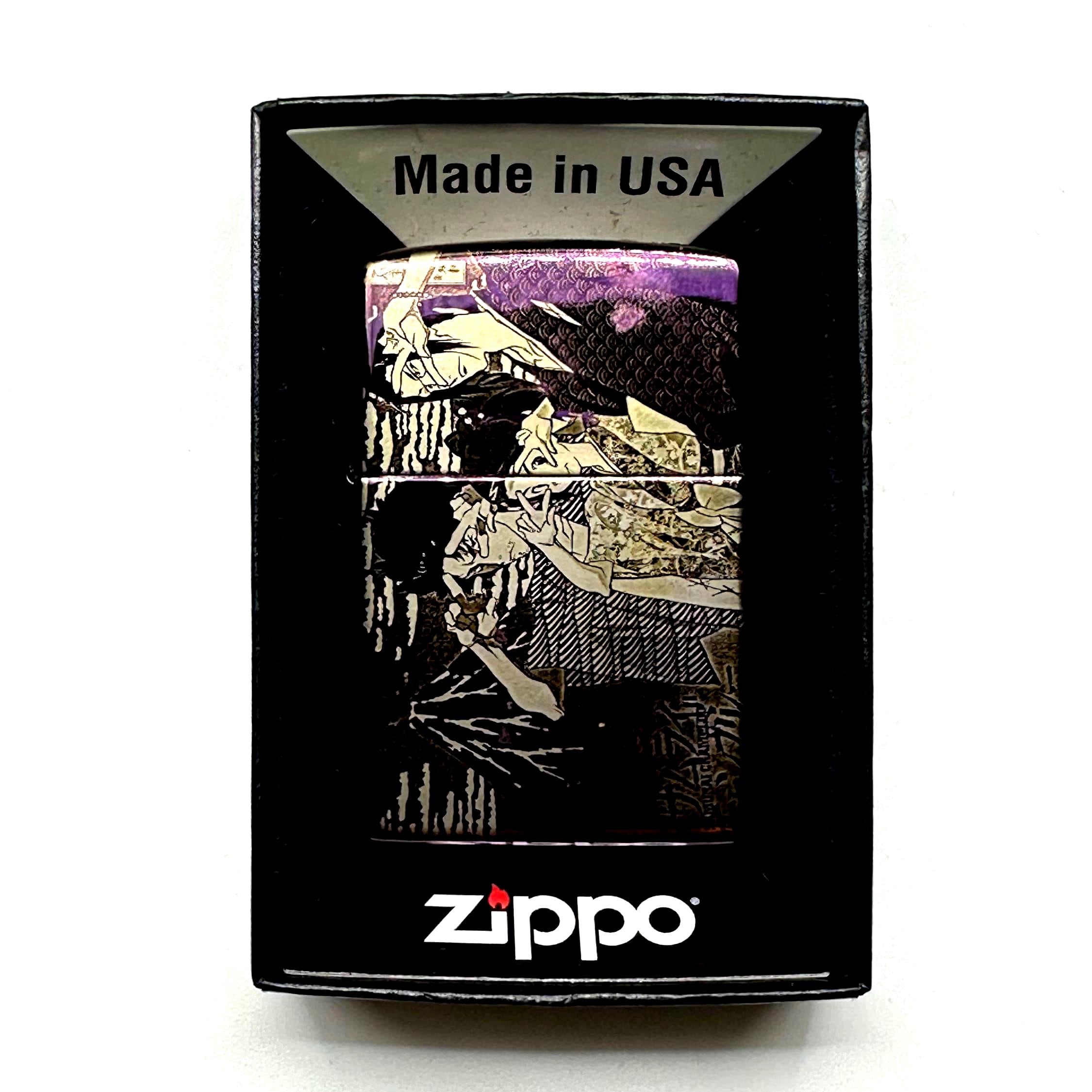 Anime Samurai Zippo Lighter: Custom Engraved, Birthday Gift for