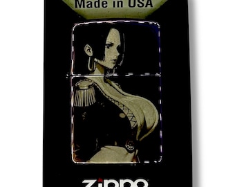 Anime Girl Zippo Lighter: Custom Engraved, Birthday Gift for Him Gift for Boyfriend