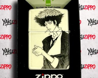 Anime Girl Zippo Lighter: Custom Engraved, Glow in The Dark Gift for Boyfriend