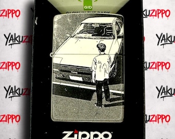 Encendedor Zippo de Anime Drifter Racer: grabado personalizado, brilla en la oscuridad, regalo de cumpleaños para tu novio.