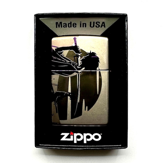 Anime Samurai Zippo Lighter: Custom Engraved, Birthday Gift for