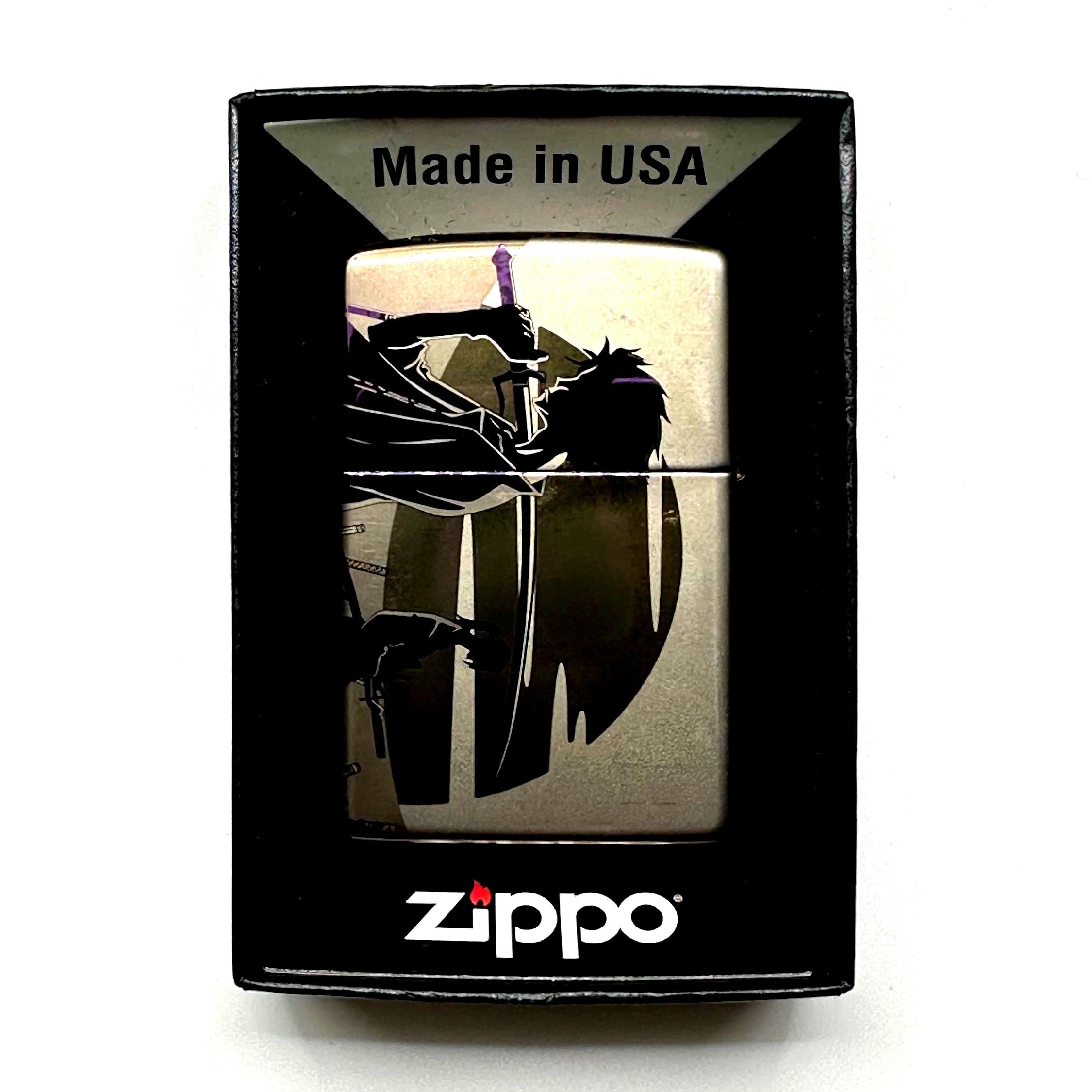 Anime Samurai Zippo Lighter: Custom Engraved, Birthday Gift for