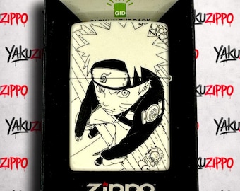 Anime Fox Ninja Zippo Lighter: Custom Engraved Glow in the Dark Manga Collectible Gift for Boyfriend