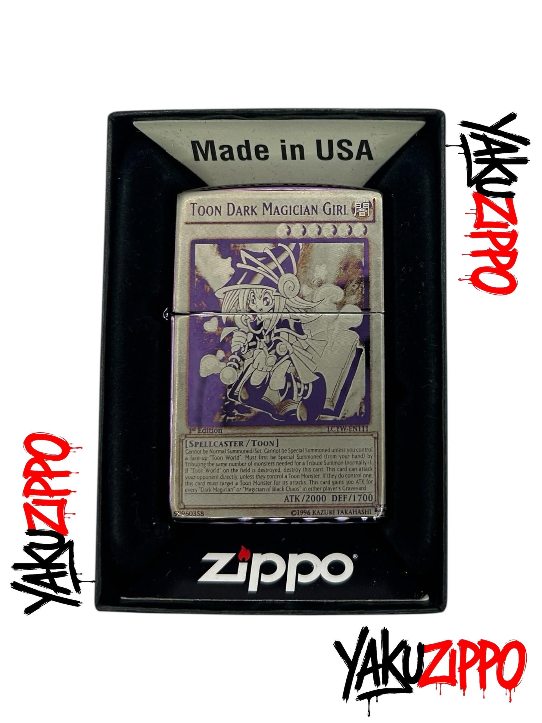 Anime Toon Dark Magician Girl Zippo Lighter: Custom Engraved