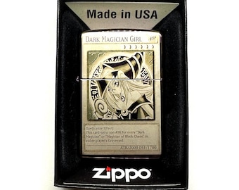 Anime Dark Magician Girl Zippo Lighter: Custom Engraved, Birthday Gift for Him Gift for Boyfriend
