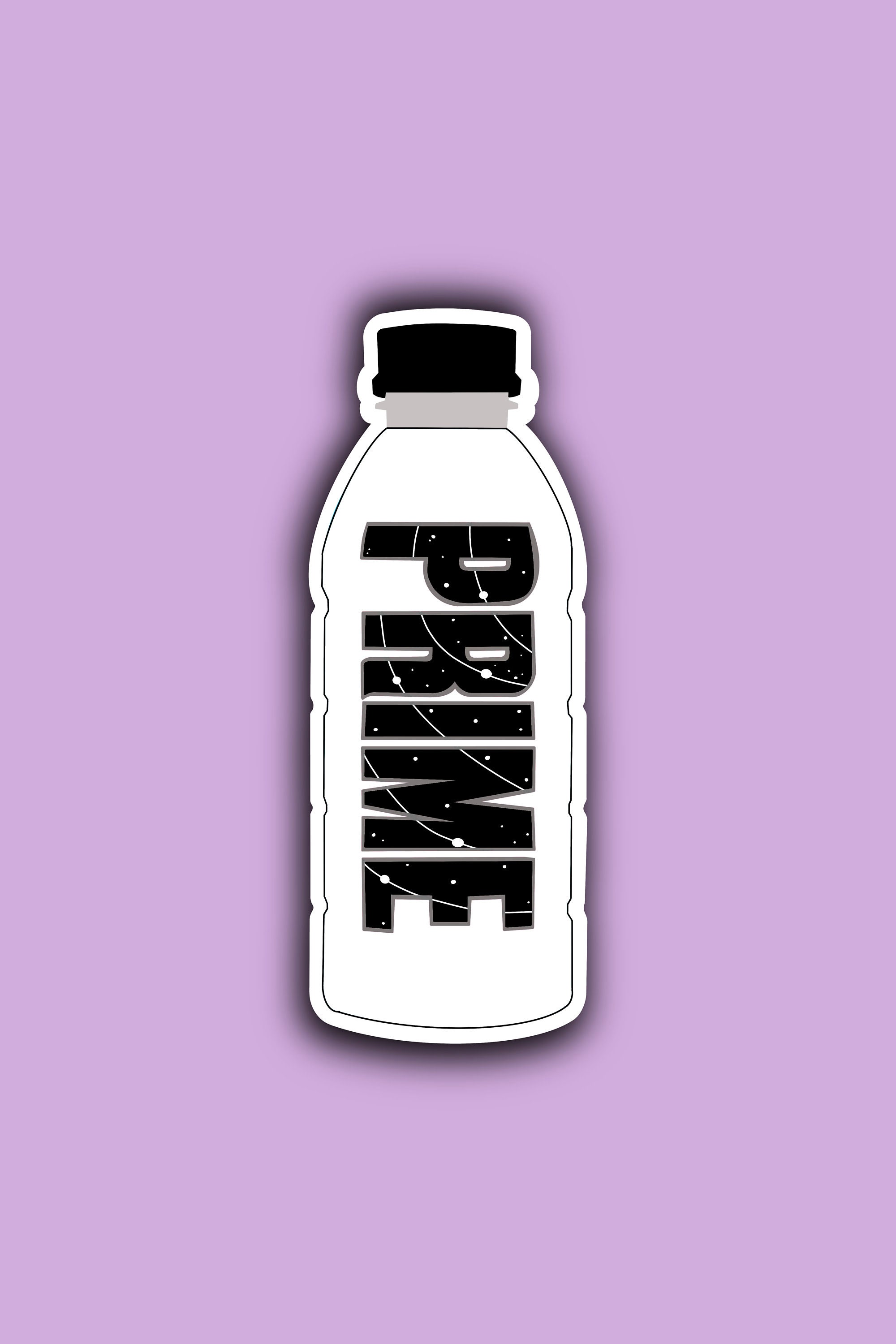 White Prime Hydration Bottle Sticker Energy Drink Sticker Etsy