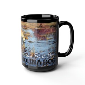 America&#39;s First Dog - Carolina Dog &quot;Swamp Dogs&quot; Dog Art Mug, 15oz