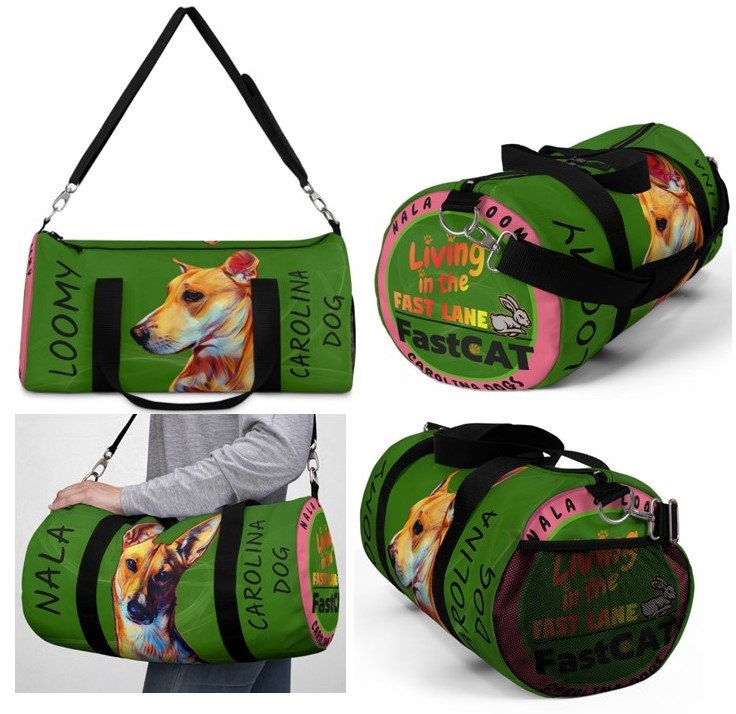 Puppy Paw Print Travel Duffle Bag for Men Women Dog