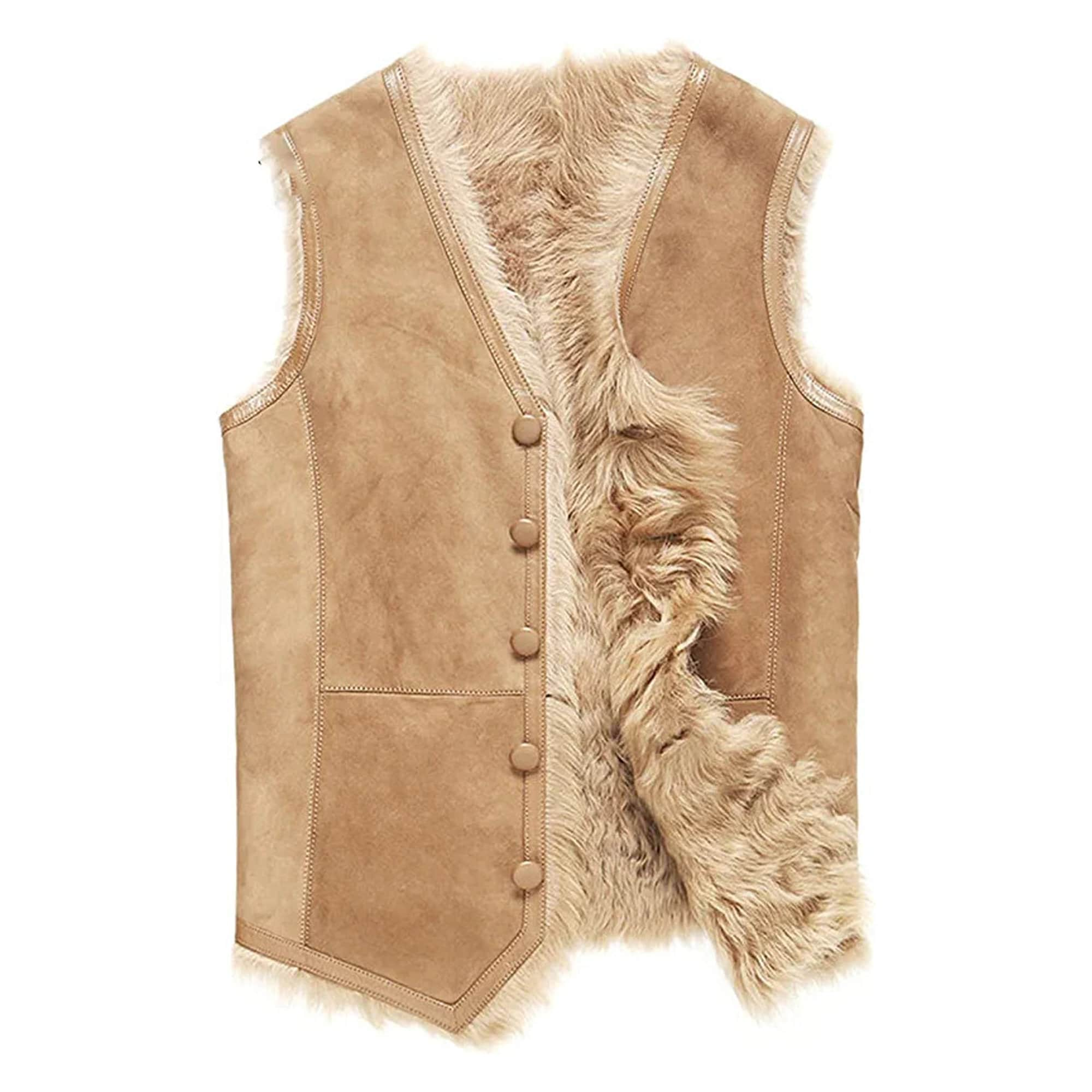 gilet peau de mouton homme