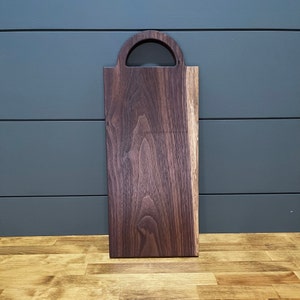 Walnut Charcuterie Board - Half Circle Handle