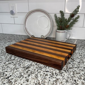 Edge Grain Cherry/Walnut Cutting Board